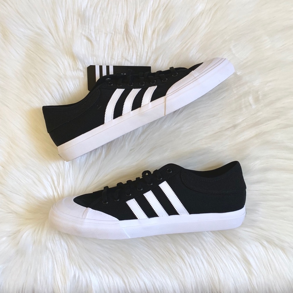 Adidas Matchcourt Shoes In Black/White - Picture 7 of 8